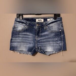 Buckle Daytrip Micro Mini Lynx Bling Denim Jean Shorts Festival Cowgirl Size 28